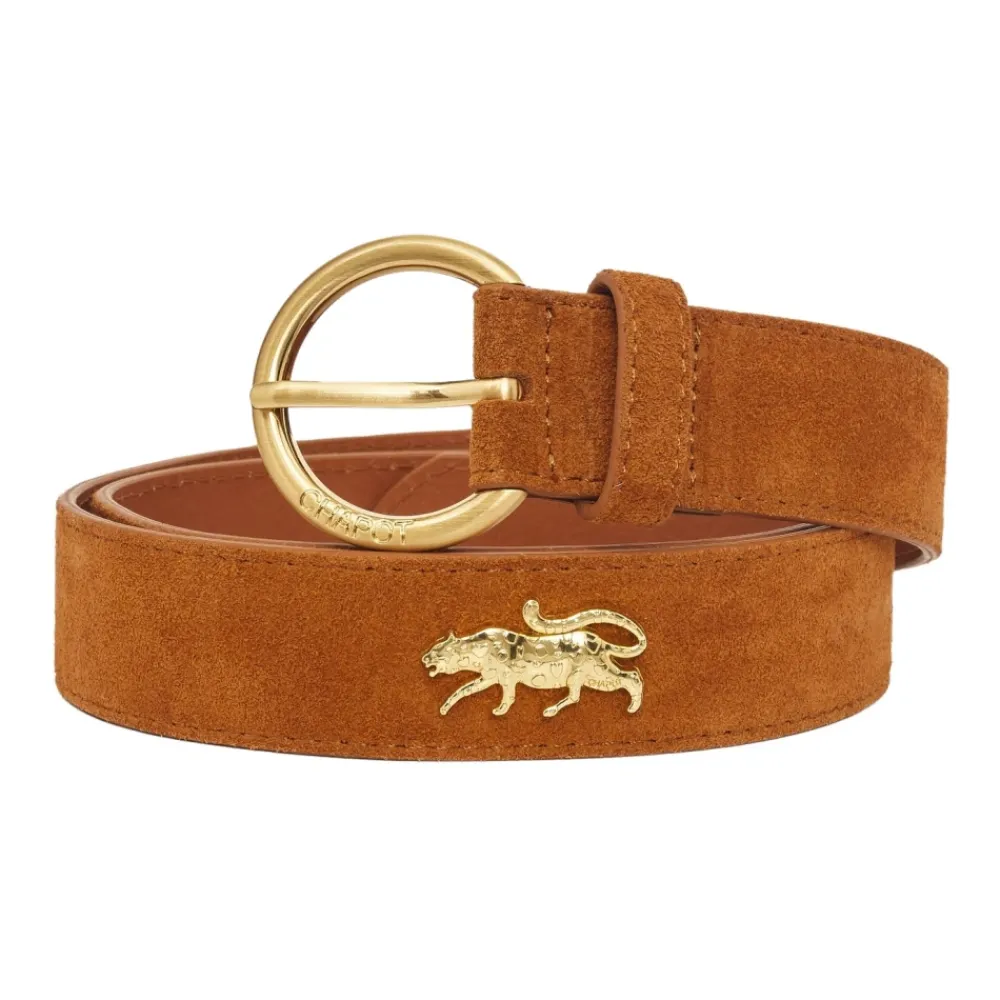 DAMES FABIENNE CHAPOT Riemen^Studded Leopard Belt