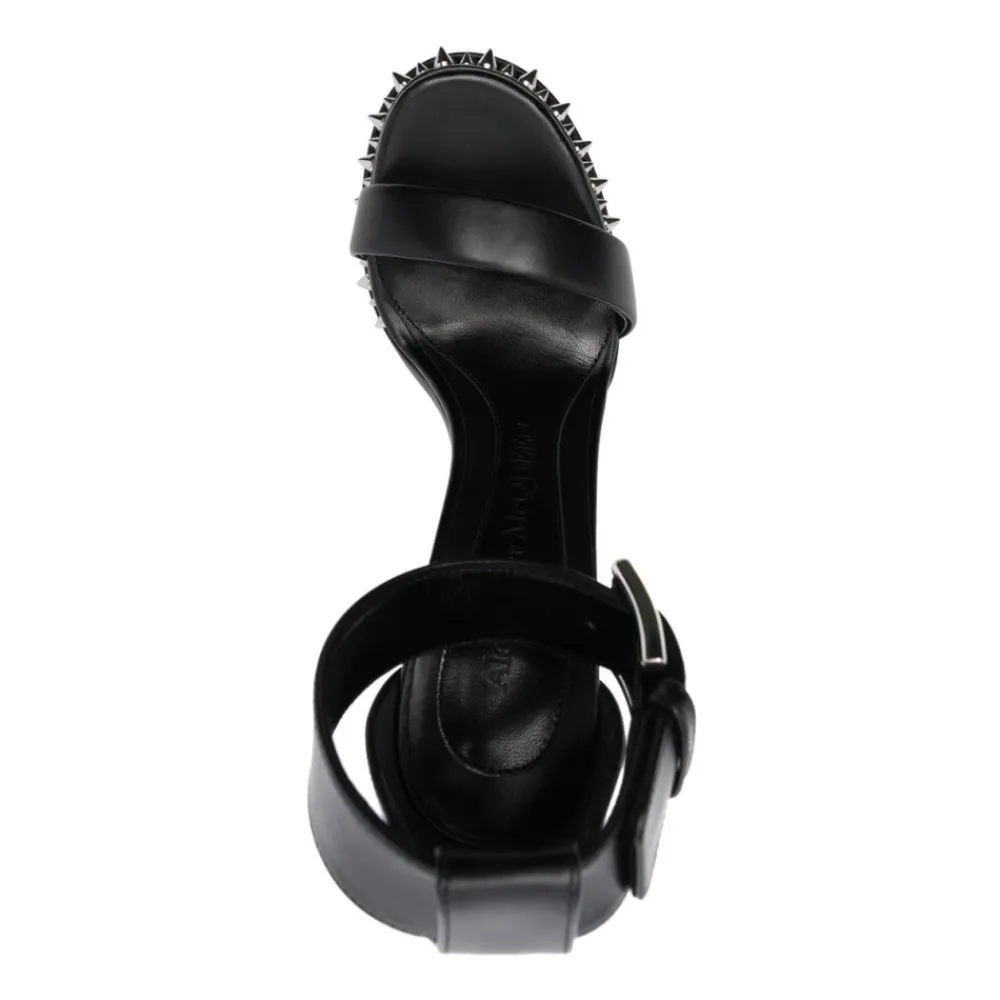 DAMES Alexander McQueen Studded Leren Hoge Hak Sandalen
