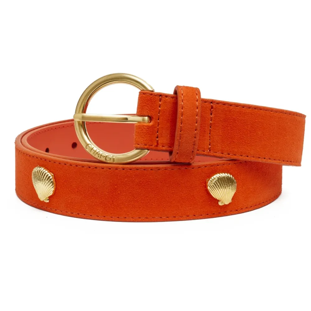 DAMES FABIENNE CHAPOT Studded Shell Belt