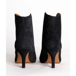 DAMES Toral Enkellaarsjes^Suède Basket Enkellaars Selene