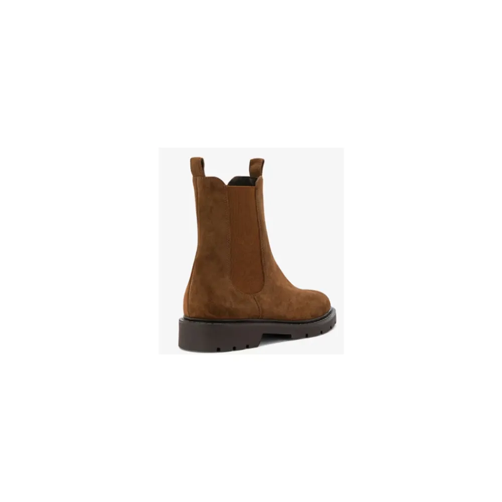 DAMES Carmens Suède Chelsea Boots Brit Beat Licht