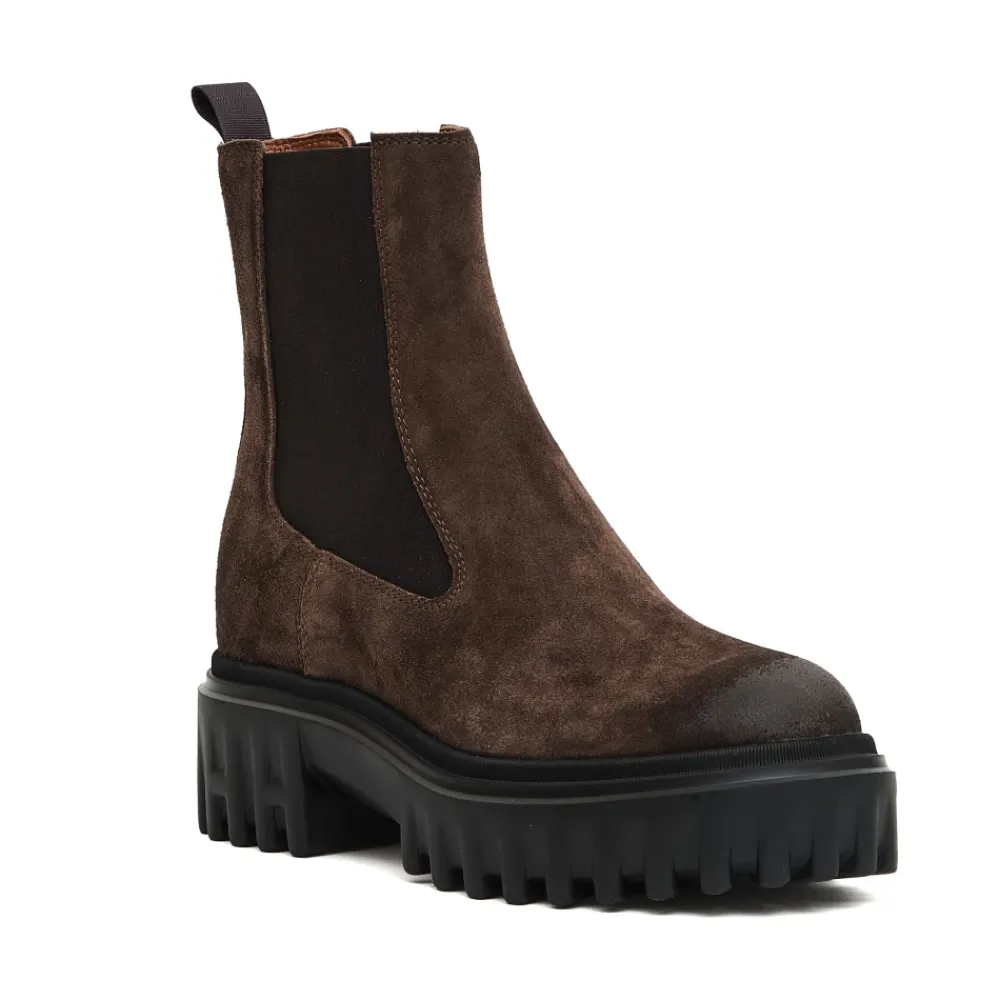 DAMES Hogan Suède Chelsea Enkellaarzen