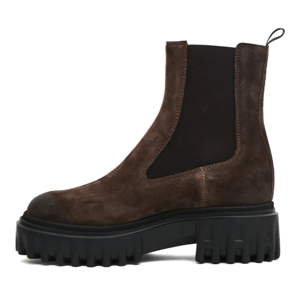 DAMES Hogan Suède Chelsea Enkellaarzen