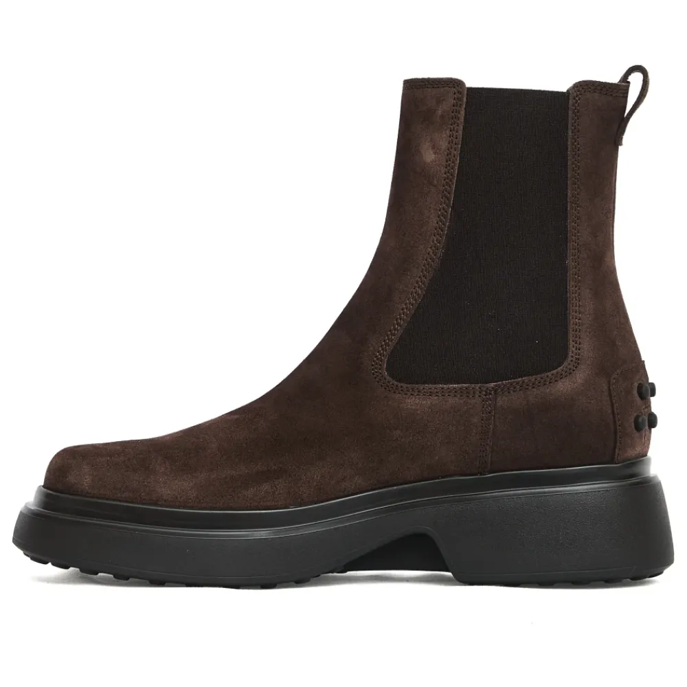 DAMES Tod's Suède Chelsea Enkellaarzen