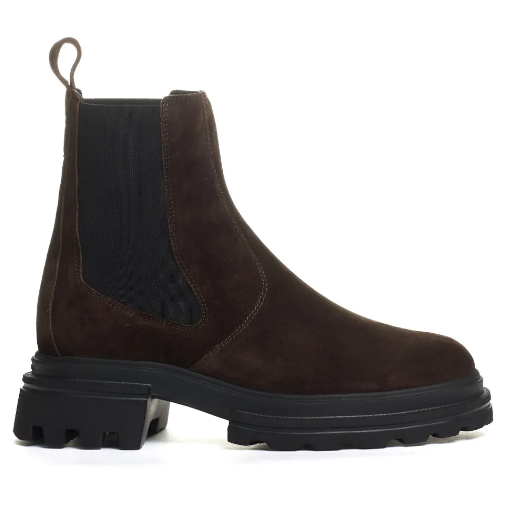 DAMES Hogan Suède Elastische Chelsea Boots