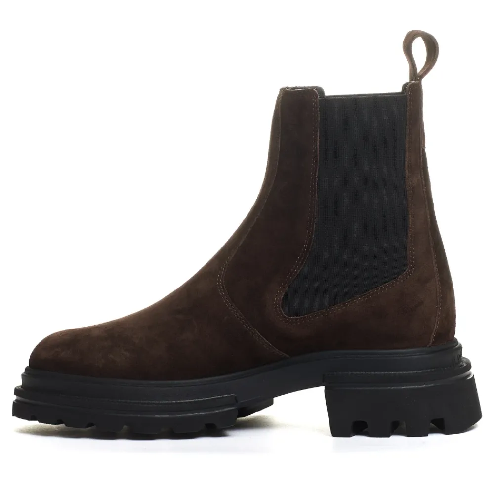 DAMES Hogan Suède Elastische Chelsea Boots
