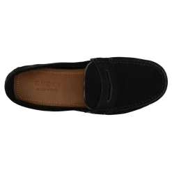 Heren Gucci Instappers & Slip Ons^Suède Instap Heren Loafers