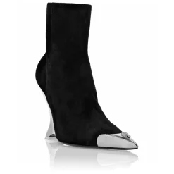 DAMES Philipp Plein Sleehakken^Suède Laarzen Wedge