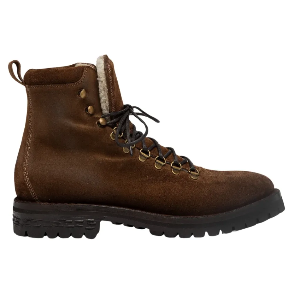 Heren Elia Maurizi Suède Leren Enkellaars