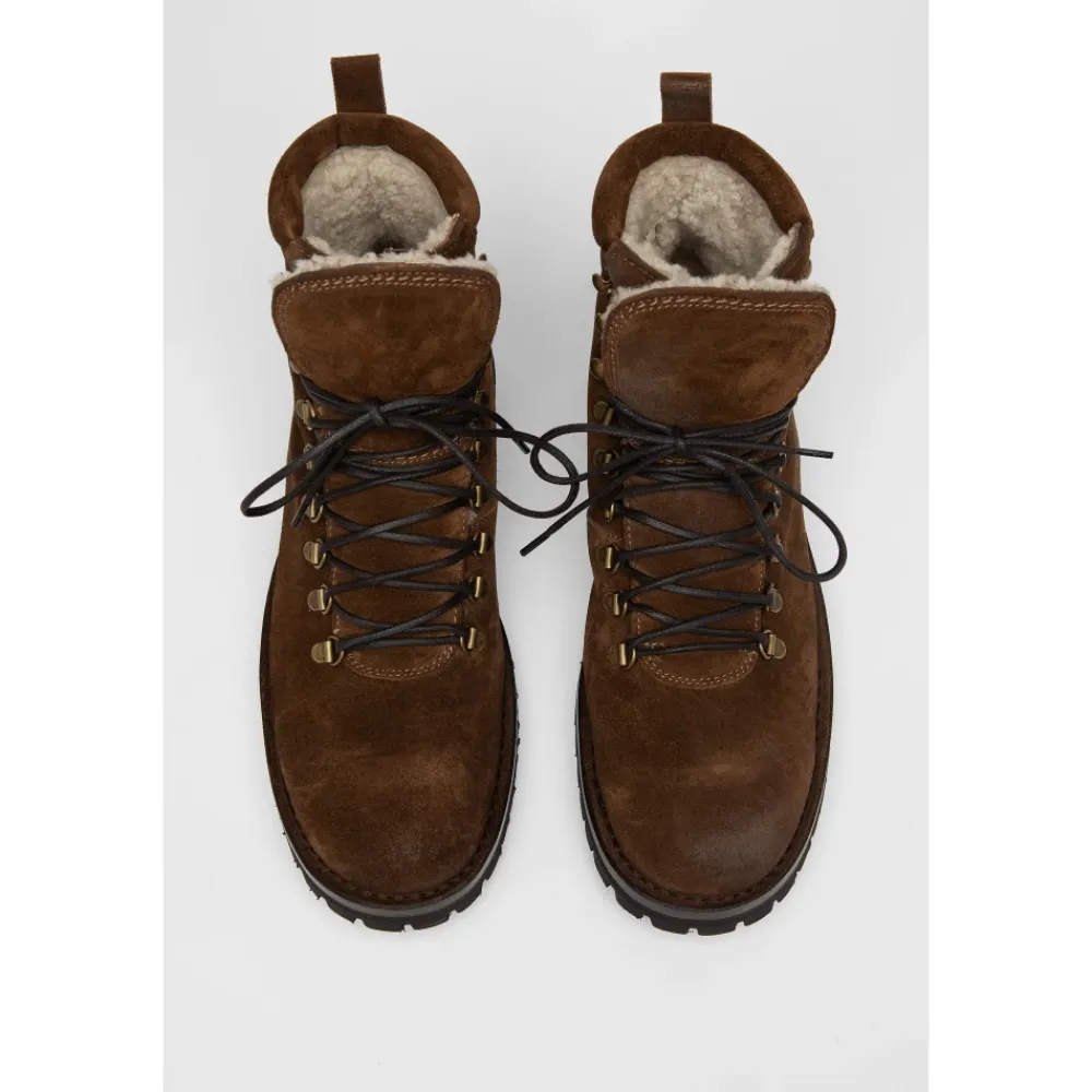 Heren Elia Maurizi Suède Leren Enkellaars