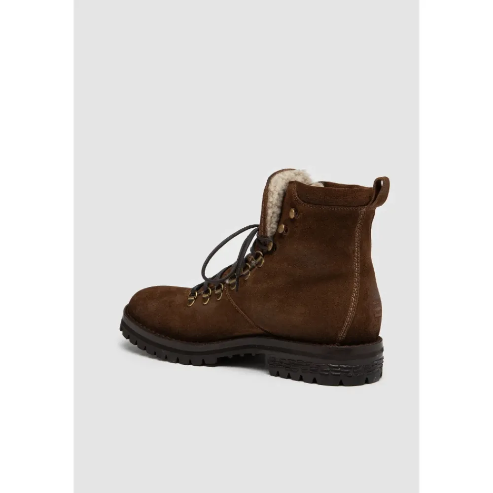 Heren Elia Maurizi Suède Leren Enkellaars