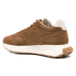 DAMES Hogan Suède Logo Sneaker Beige Rubber