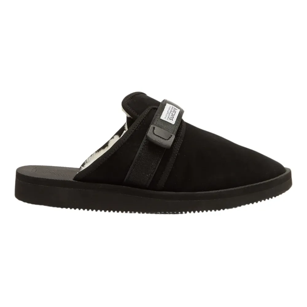 Heren Suicoke Pantoffels^Suède Sandalen met Shearling Voering