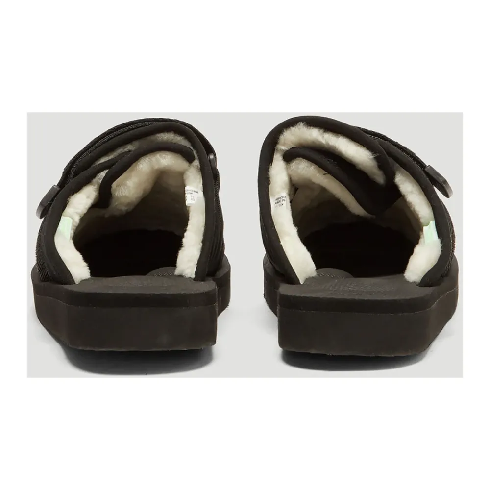 Heren Suicoke Pantoffels^Suède Sandalen met Shearling Voering