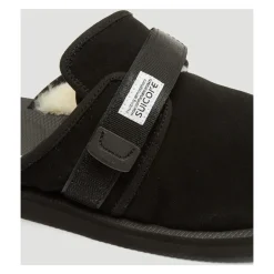 Heren Suicoke Pantoffels^Suède Sandalen met Shearling Voering