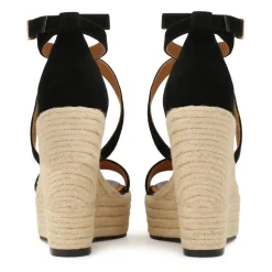 DAMES Kazar Sleehakken^Suède sandalen op anker met jute koord