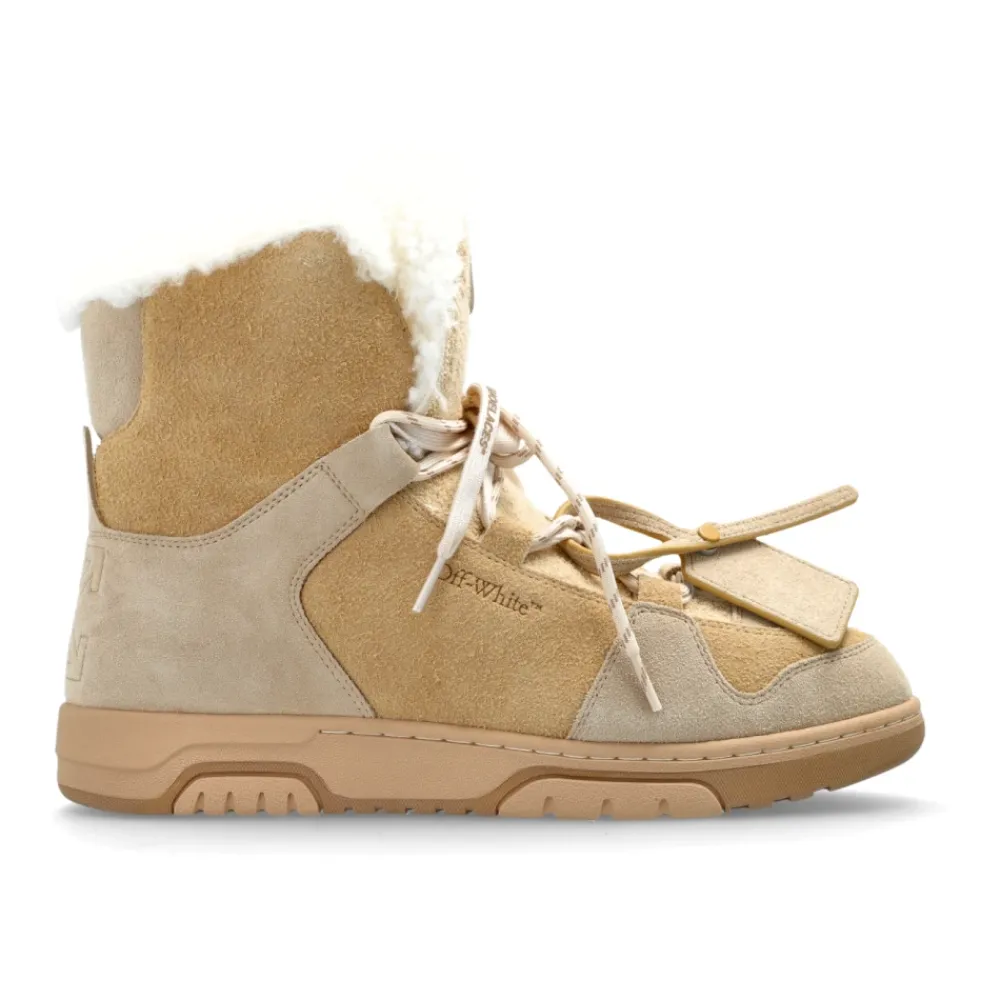 Heren Off White Snowboots^Suède Snowboots