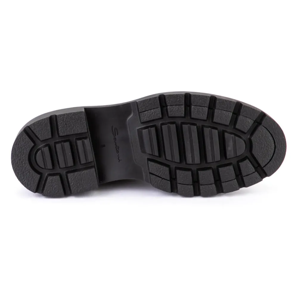 Heren Santoni Laarzen^Suède Vetersluiting Enkellaarsjes