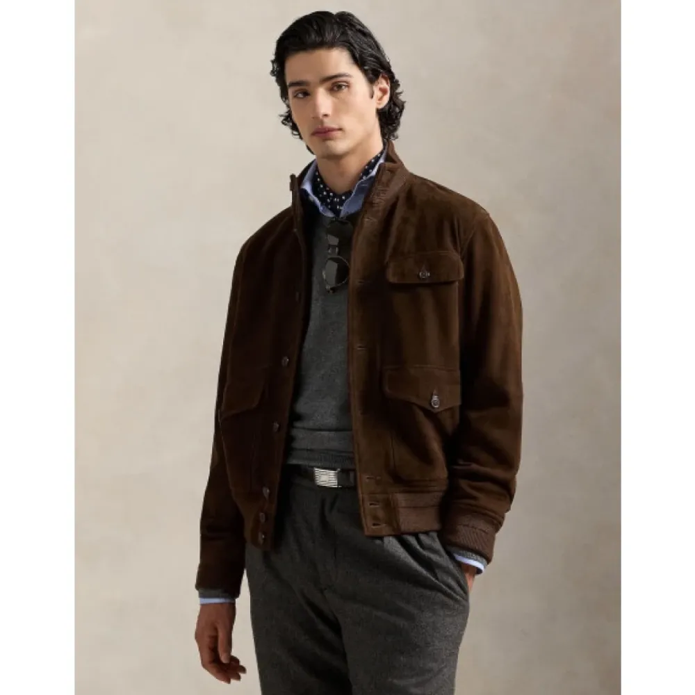 Heren Polo Ralph Lauren Suede Blouson