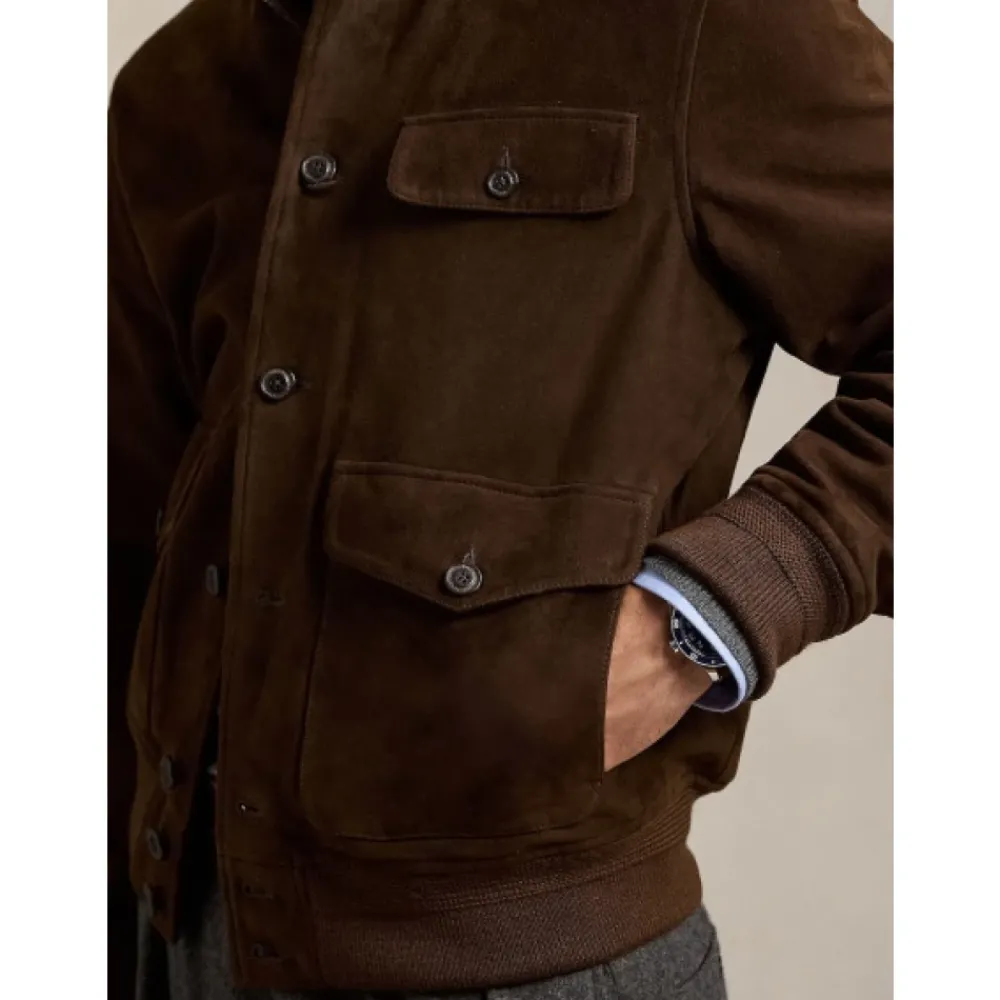Heren Polo Ralph Lauren Suede Blouson