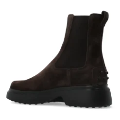 DAMES Tod's Laarzen|Chelseaboots^Suede Chelsea laarzen