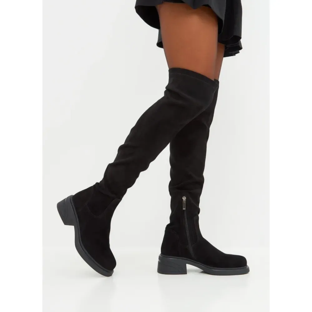 DAMES Cesare Gaspari Suede Chic Over-the-Knee Laarzen