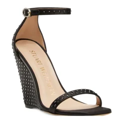 DAMES Stuart Weitzman Swarovski Crystal Wedge Sandal