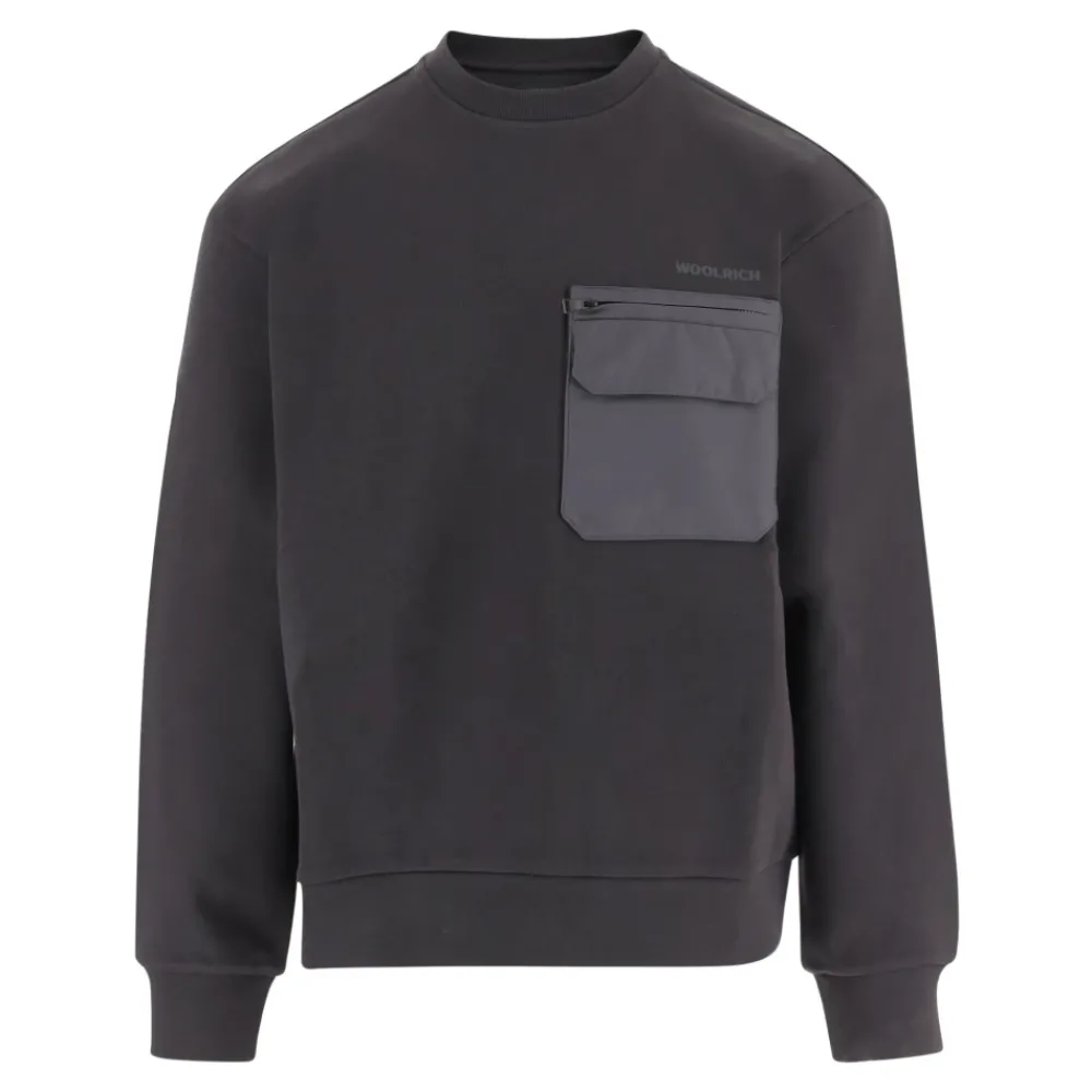 Heren Woolrich Sweater Met Logo