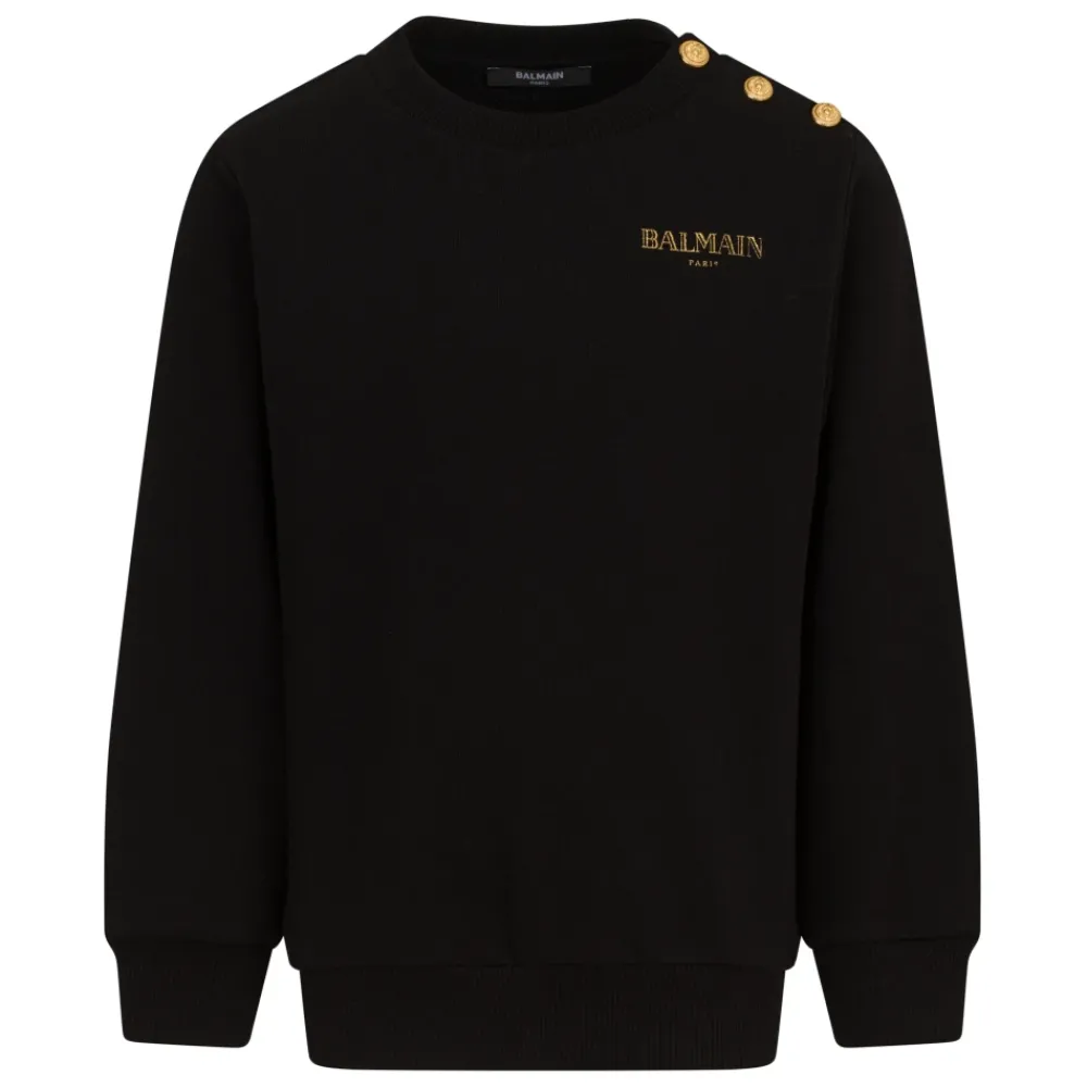Balmain Bovenkleding^Sweatshirt met knoopdetail