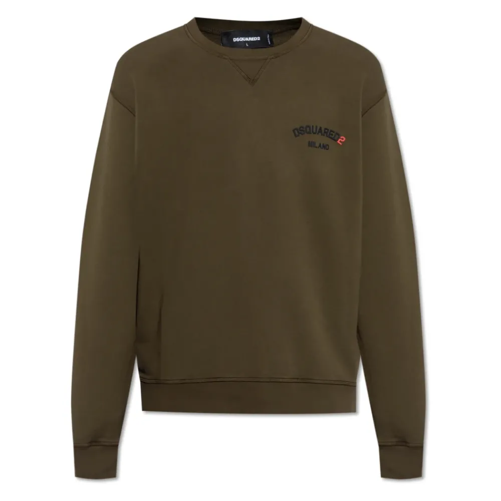 Heren Dsquared2 Truien & Vesten^Sweatshirt met Logo in Reliëf