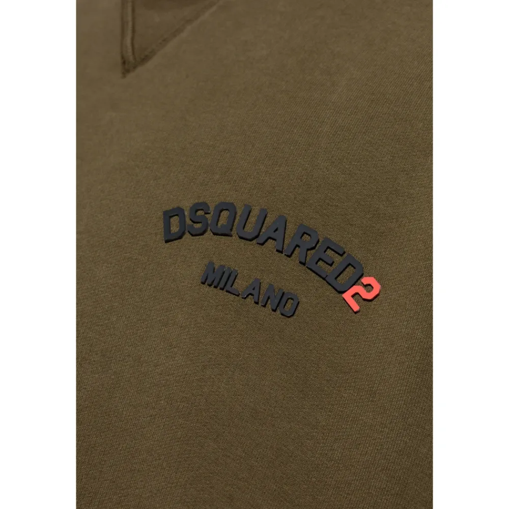 Heren Dsquared2 Truien & Vesten^Sweatshirt met Logo in Reliëf