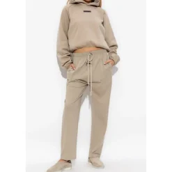 DAMES Fear Of God Sweatshirt met logo in verkorte lengte