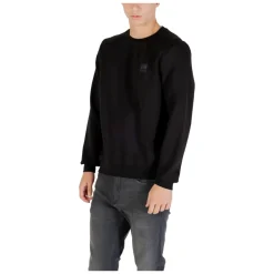 Heren Antony Morato Sweatshirt met ronde hals in stretch scuba stof