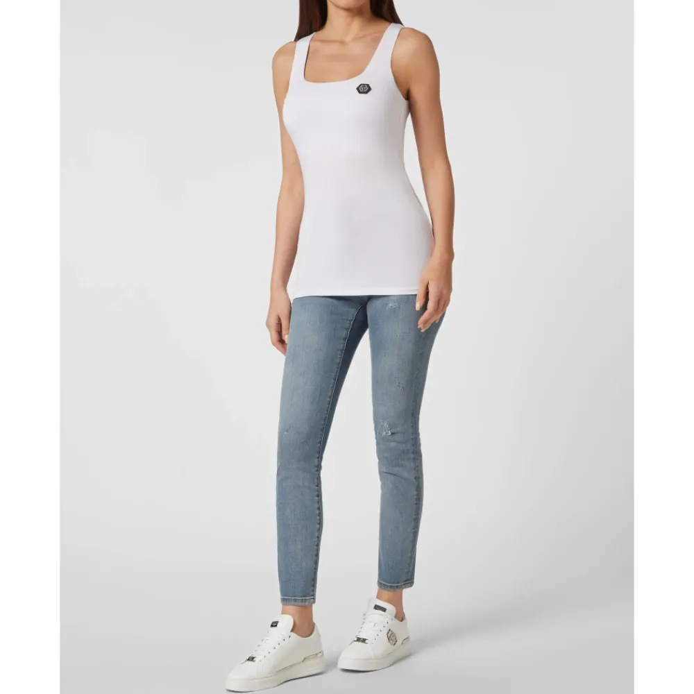 DAMES Philipp Plein Tank Top Hexagon