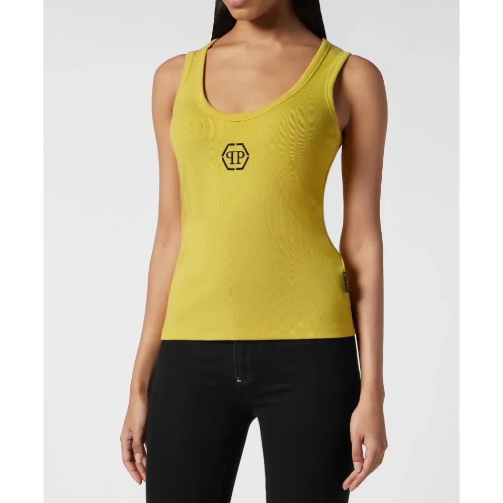 DAMES Philipp Plein Tank Top Hexagon