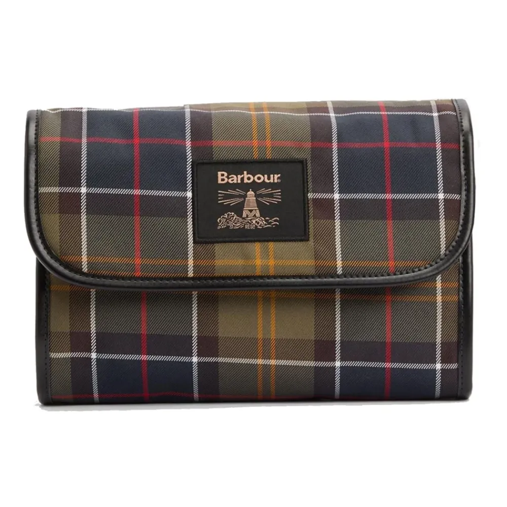 DAMES Barbour Tartan Beauty Reisorganizer Tas
