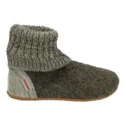 Giesswein Laarzen^Taupe Instappers met Rubberen Zool