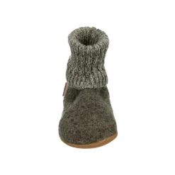 Giesswein Laarzen^Taupe Instappers met Rubberen Zool