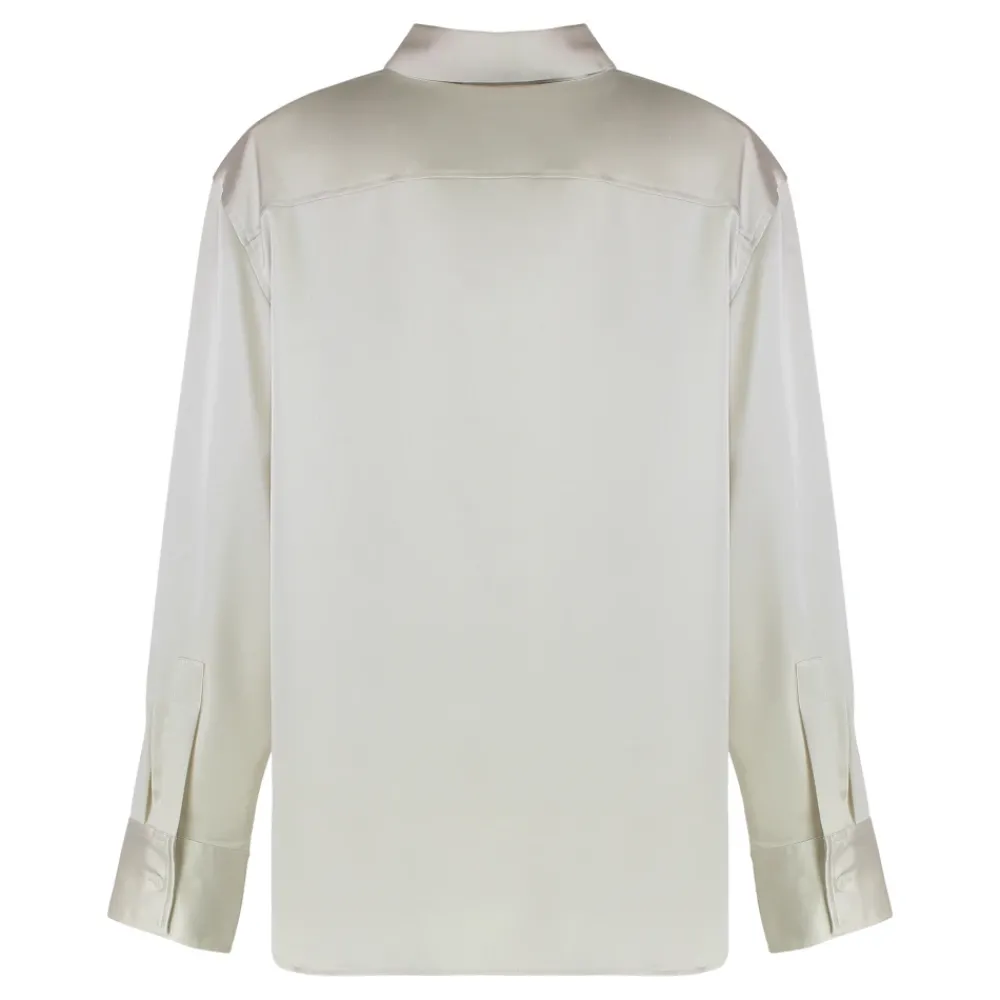 DAMES Calvin Klein Blouses^Technische satijnen blouse