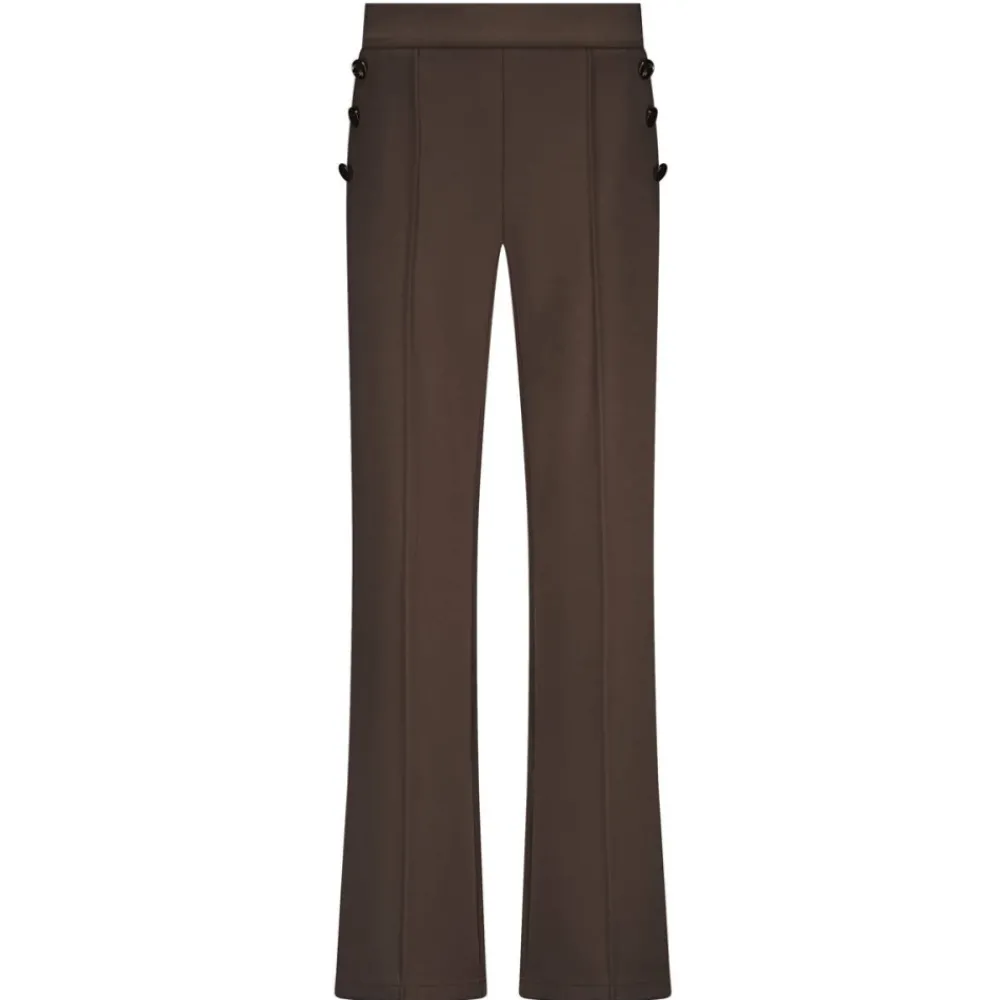 DAMES Tramontana Broeken^Technische Sweat Broek met Wijde Pijpen