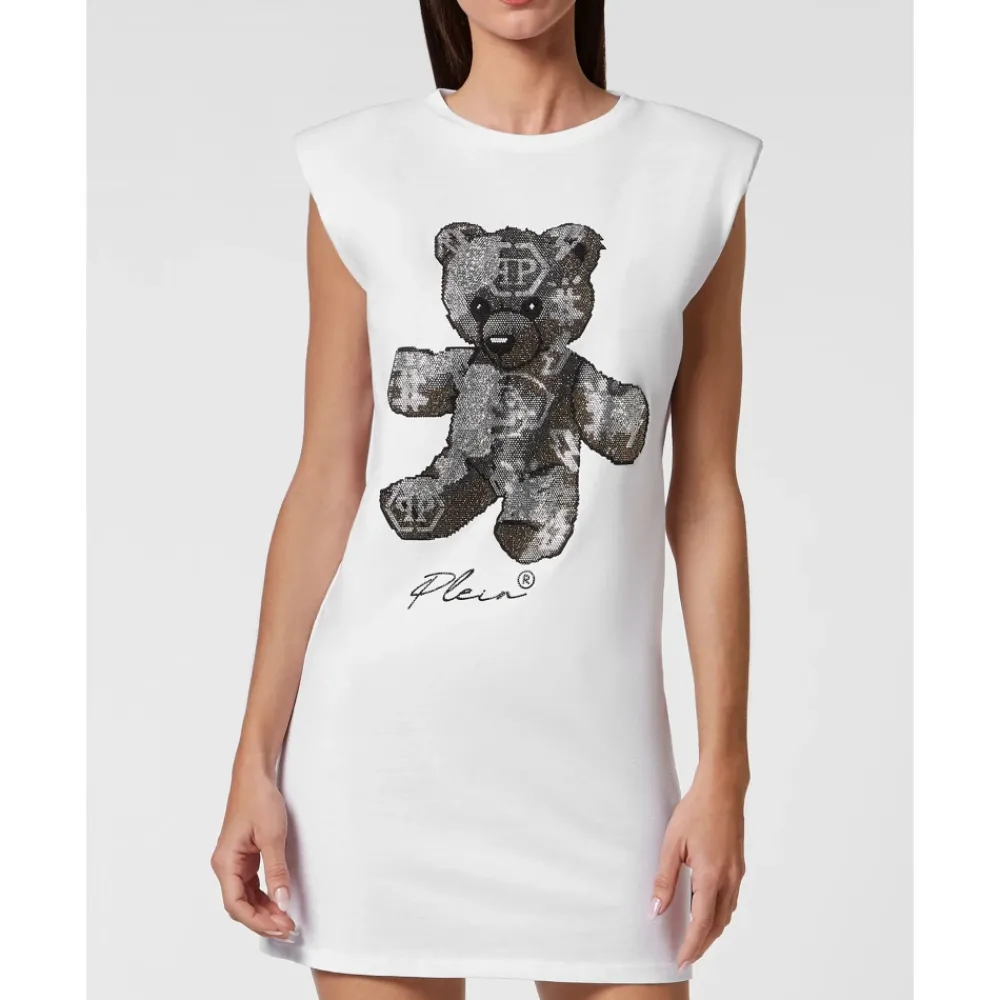 DAMES Philipp Plein Teddy Bear Short Dress