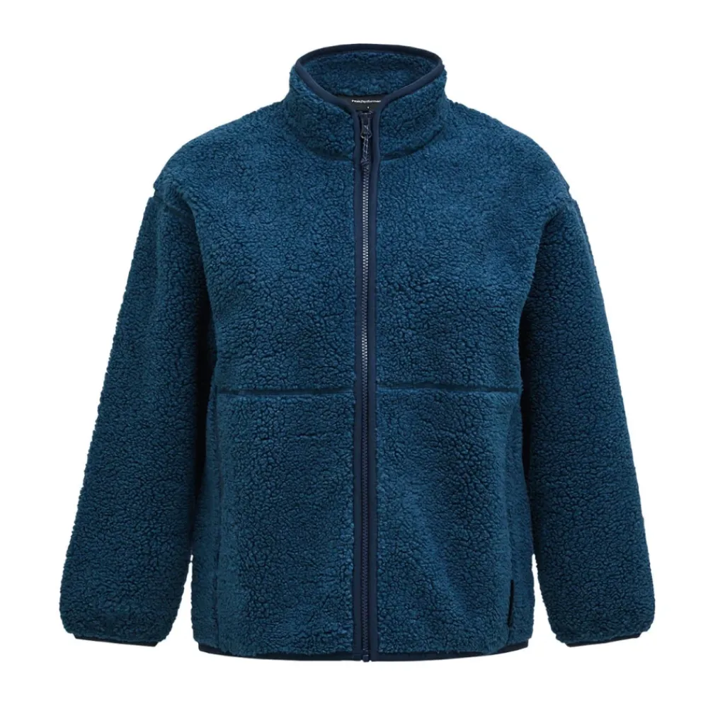 Peak Performance Outdoorjassen^Teddy Fleece Jas met Rits