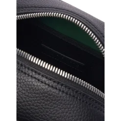 DAMES Lacoste Toilettassen^Tennis-geïnspireerde leren toilettas