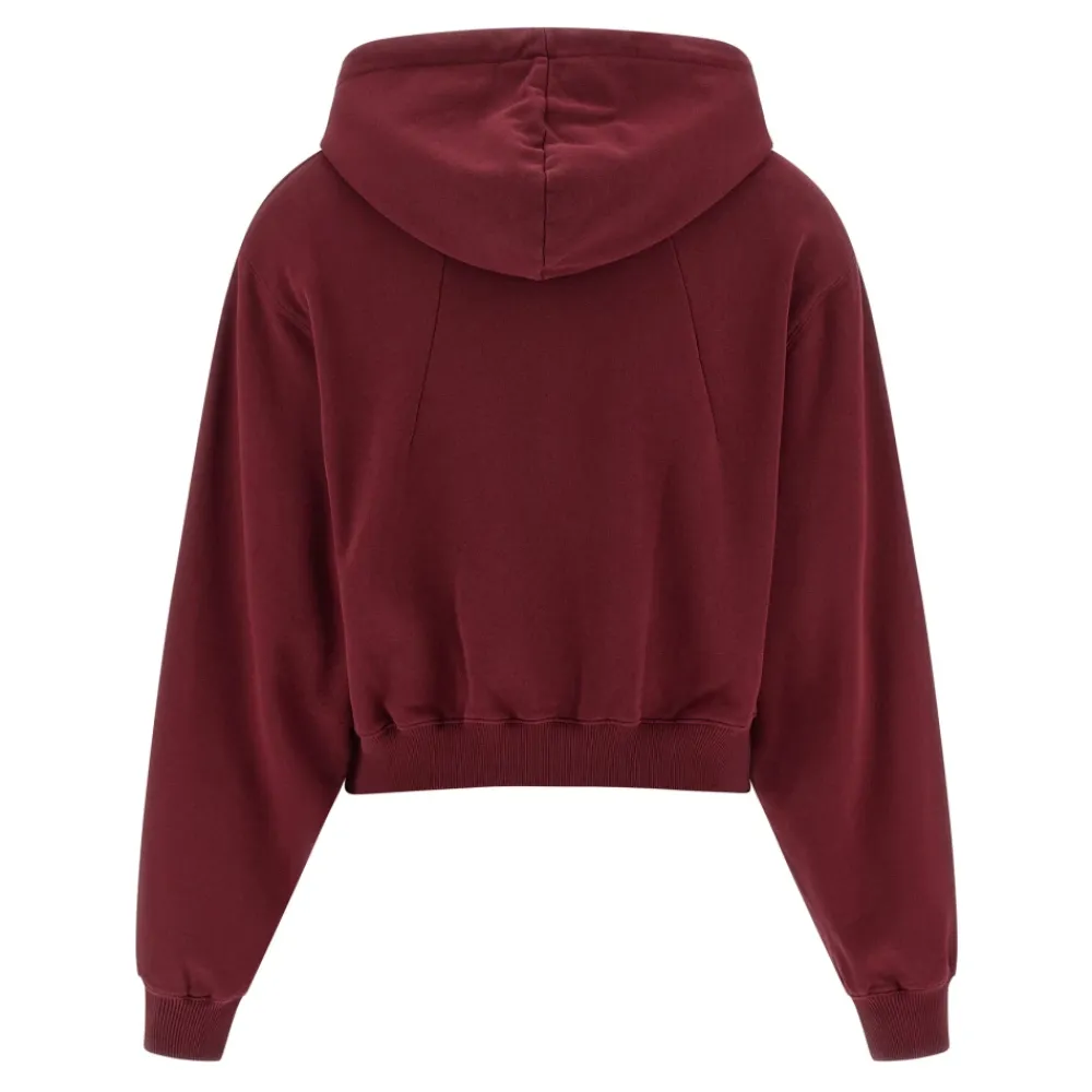 DAMES ROTATE Birger Christensen Hoodies & Sweatvesten^Terry Back Cropped Hoodie