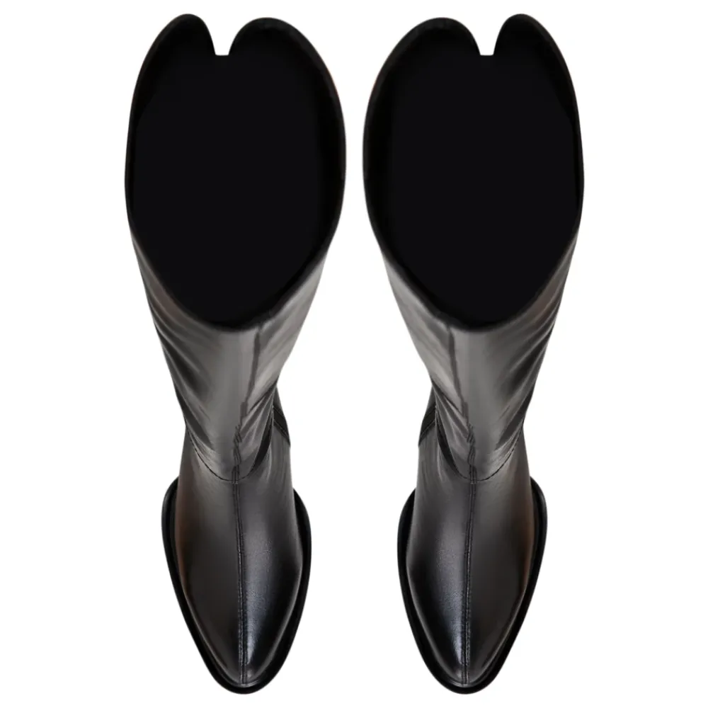 DAMES Cesare Gaspari Tijdloze Leren Klassieke Laarzen