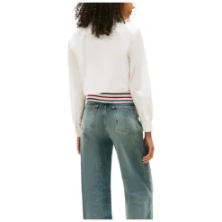 DAMES Tommy Jeans Blouses^TJW Reg Crop Stripe