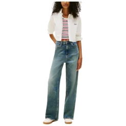 DAMES Tommy Jeans Blouses^TJW Reg Crop Stripe