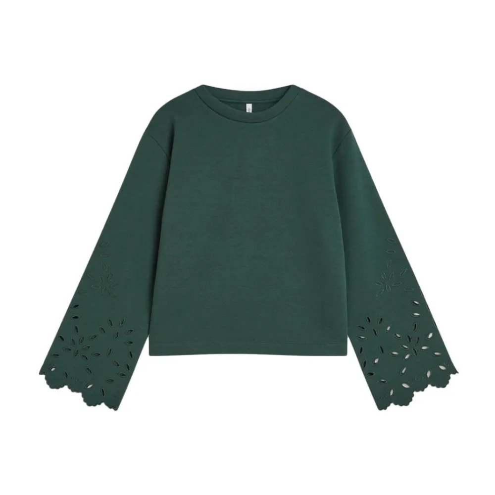 DAMES Summum Woman Top met geborduurde mouw