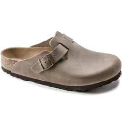 DAMES Birkenstock Loafers^Topo Leather Clog Boston