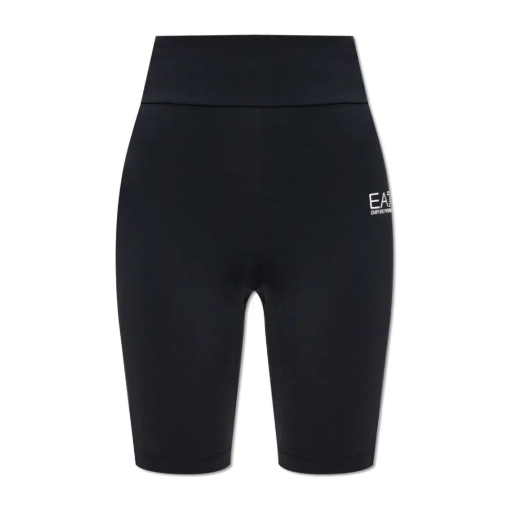Emporio Armani EA7 Trainingshort met bedrukt logo